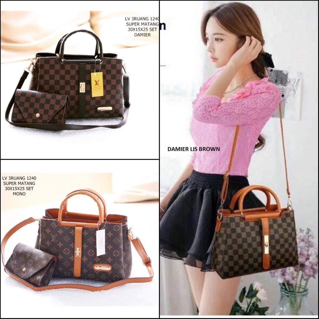 Tas Wanita 1240 Ada Garansi Handbag Slingbag Tas Batam Tas Import Murah