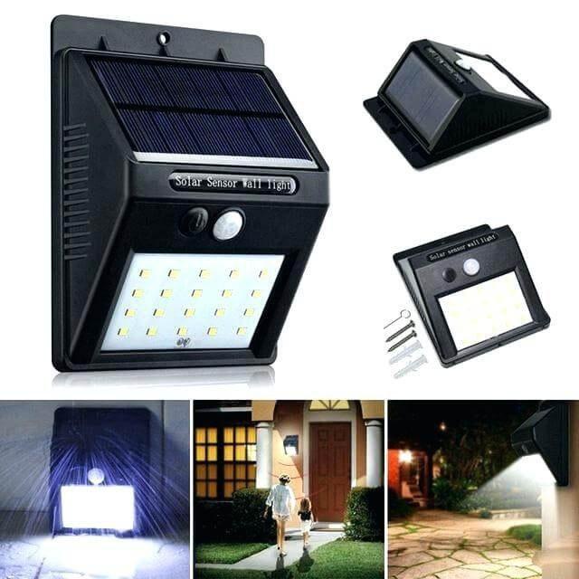 LAMPU DINDING SOLAR 30 LED TENAGA SURYA NON SENSOR