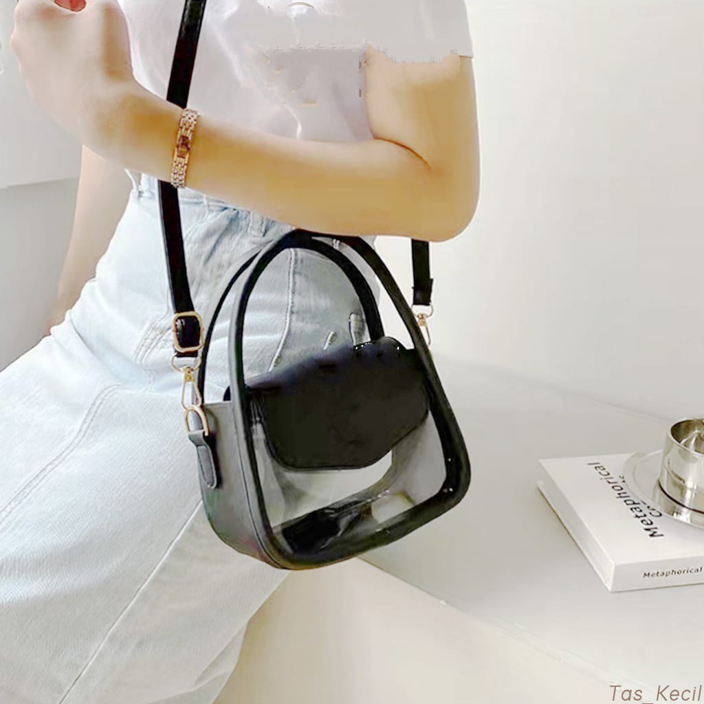 Tas selempang wanita / Slingbag Arunaa Mika Transparan