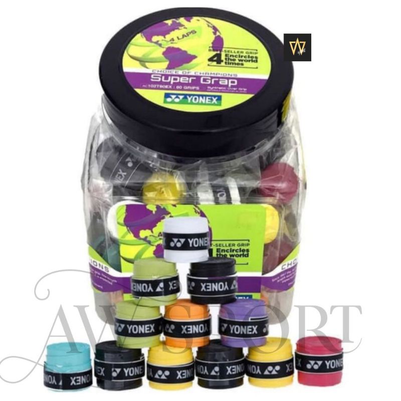 Grip Yonex AC102 Original / Grip Raket Tenis & Badminton Yonex / Grip Raket