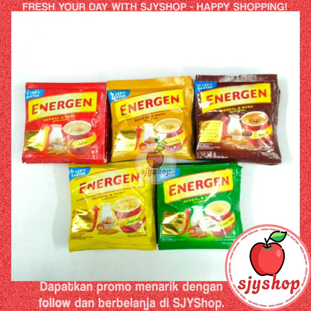 

Energen Sereal dan Susu - isi 5 per pack - All Varian