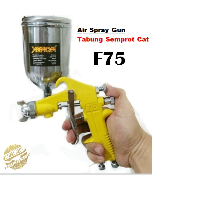 Air Spraygun Spray Gun Spet Alat Semprot Cat Tabung Atas Murah Bagus F75