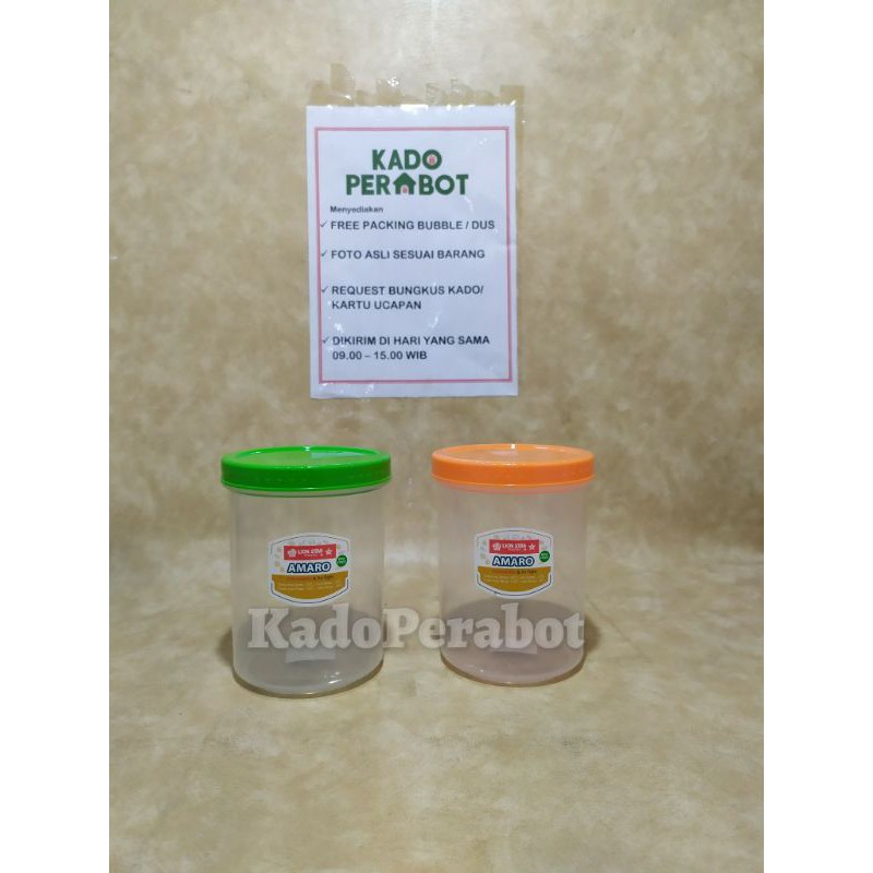 toples Amaro 202 - toples tutup plastik - toples bulat cantik