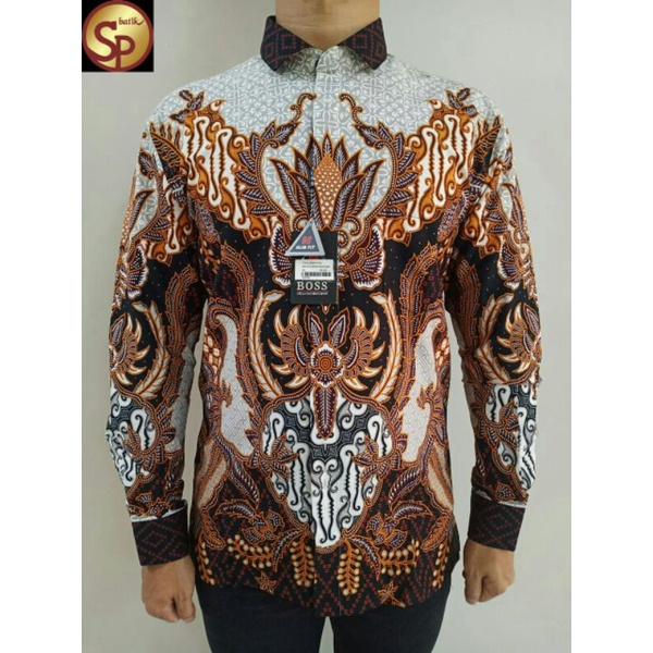 KEMEJA BATIK BOSS LENGAN PANJANG