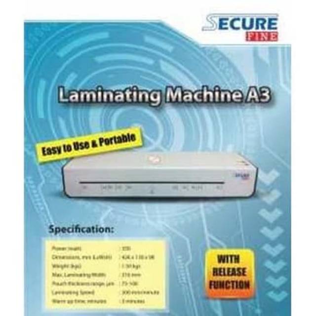 SECURE FINE A3 - Mesin Laminating / Alat Press