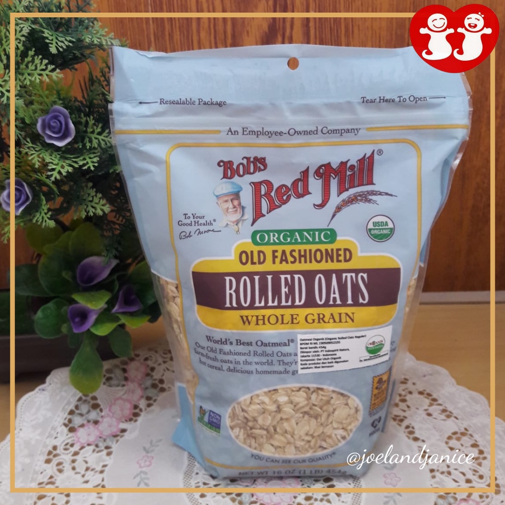 

Bob's Red Mill Organic Old Fashioned Rolled Oat 16 oz 454gr