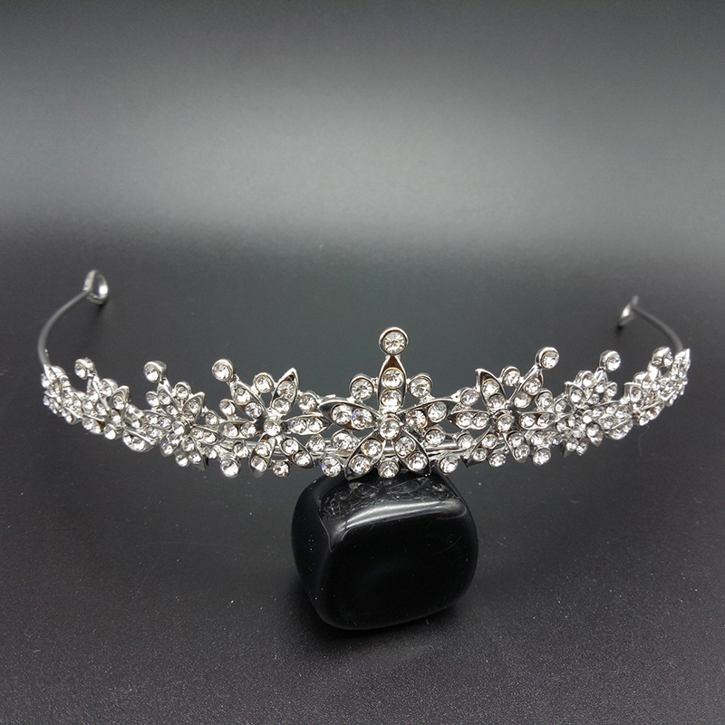 Women Crystal Wedding Flower Bridal Rhinestone Pearl Crowns / Kids Princess Headpieces for Birthday Party Hairband / Korean Fashion Headband Accessories