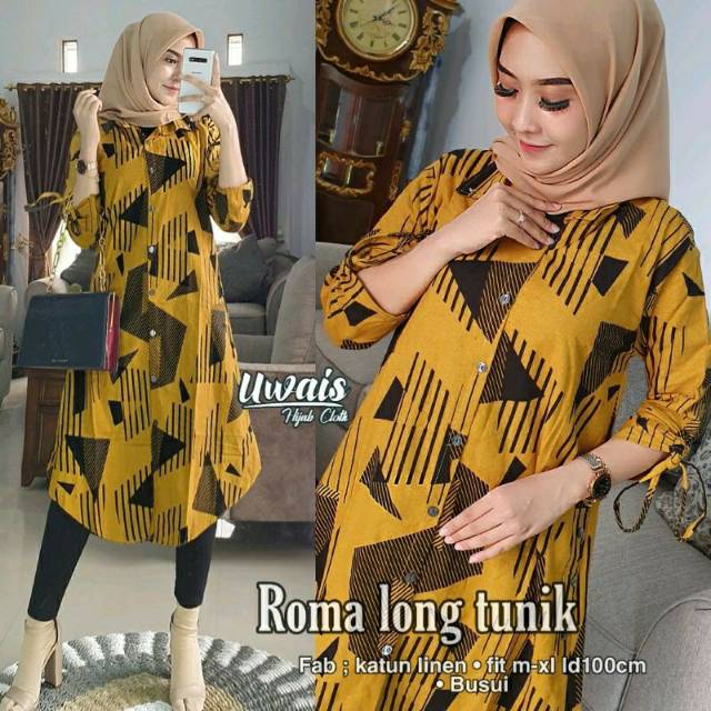 Roma long tunik #Uwais