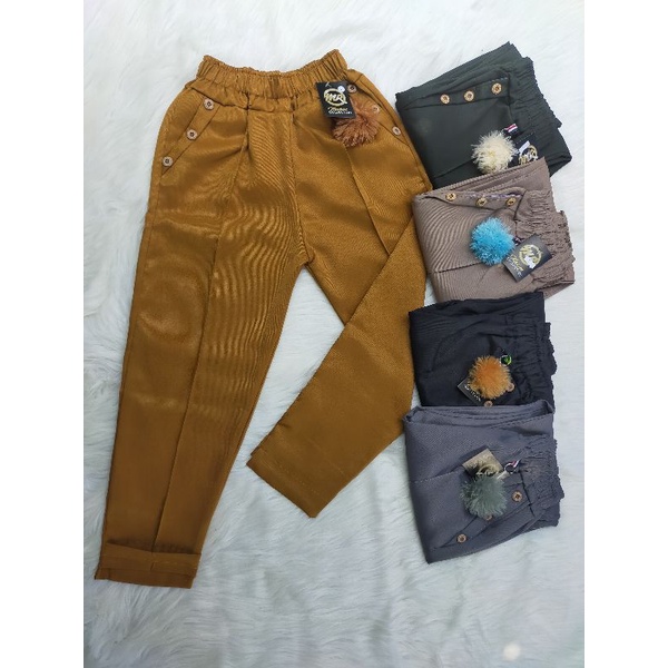 CLANA CELANA ANAK PEREMPUAN 4-13 TAHUN BAGY PANTS ANAKA CELANA PANJANG ANAK FASHION ANAK