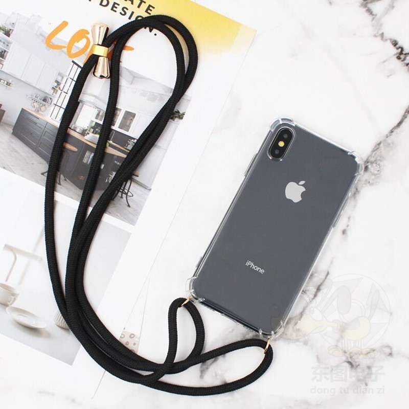 Case Dengan Lanyard Dan Airbag Anti Hilang Untuk Iphone 11 Pro Max Ip6S Ip7 8plus7plus X Xr Xs Max