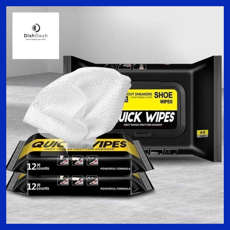 [BAYAR DI TEMPAT] Tissue Basah Pembersih Sepatu Quick Wipes Shoe Cleaner - 12 Lembar