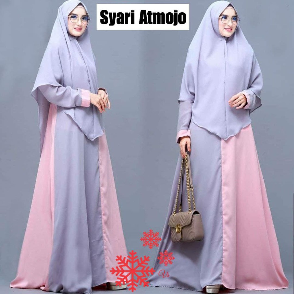 ESME- Maxi Syari Atmojo/COD/ Maxi Wanita terbaru/ Maxi Wanita Fashion Muslim/ Dress Muslim Kondangan