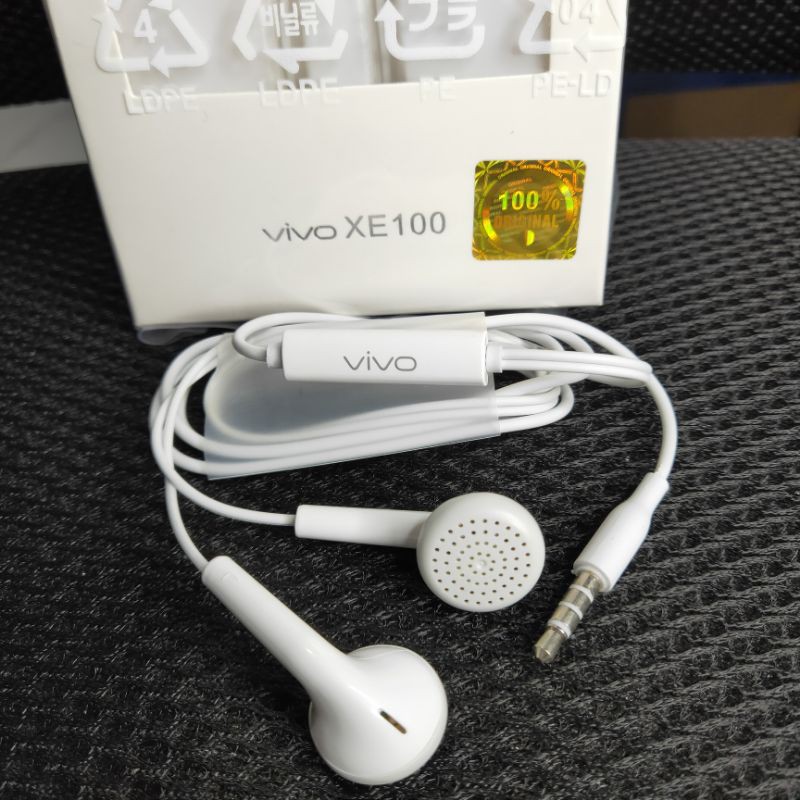 Headset Vivo Original 100% XE100 Hifi Stereo Bass