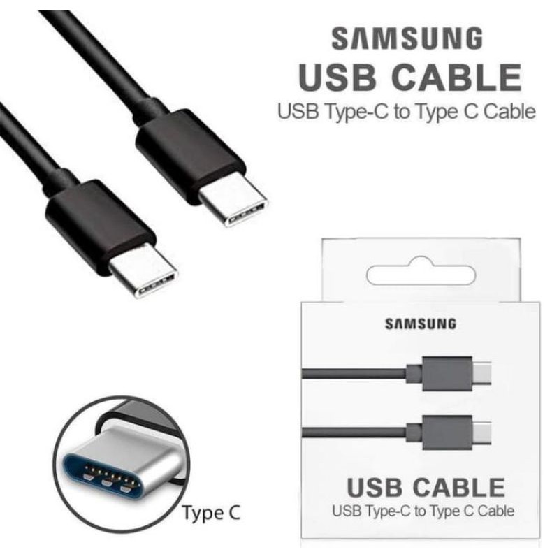 Kabel data SMG Note 10/10+/10lite A70 A71 Type C To Type C Super Fast Charging ORIGINAL 100%