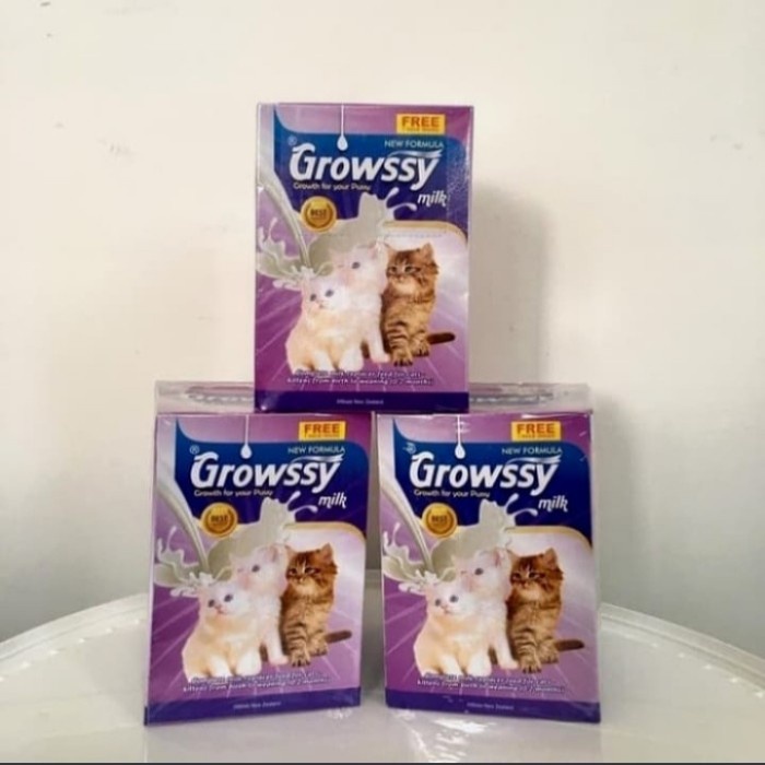 

susu kucing growssy cat milk 1box free1sachet,susu anak kucing