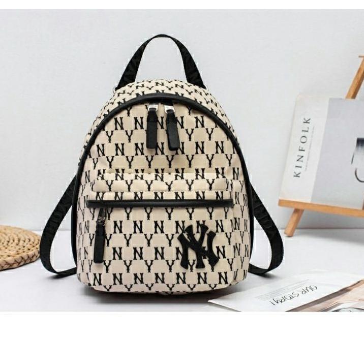 MLB Monogram Mini Backpack Jacquard / Tas Ransel Mini MLB NY Yankees Import Premium #6086