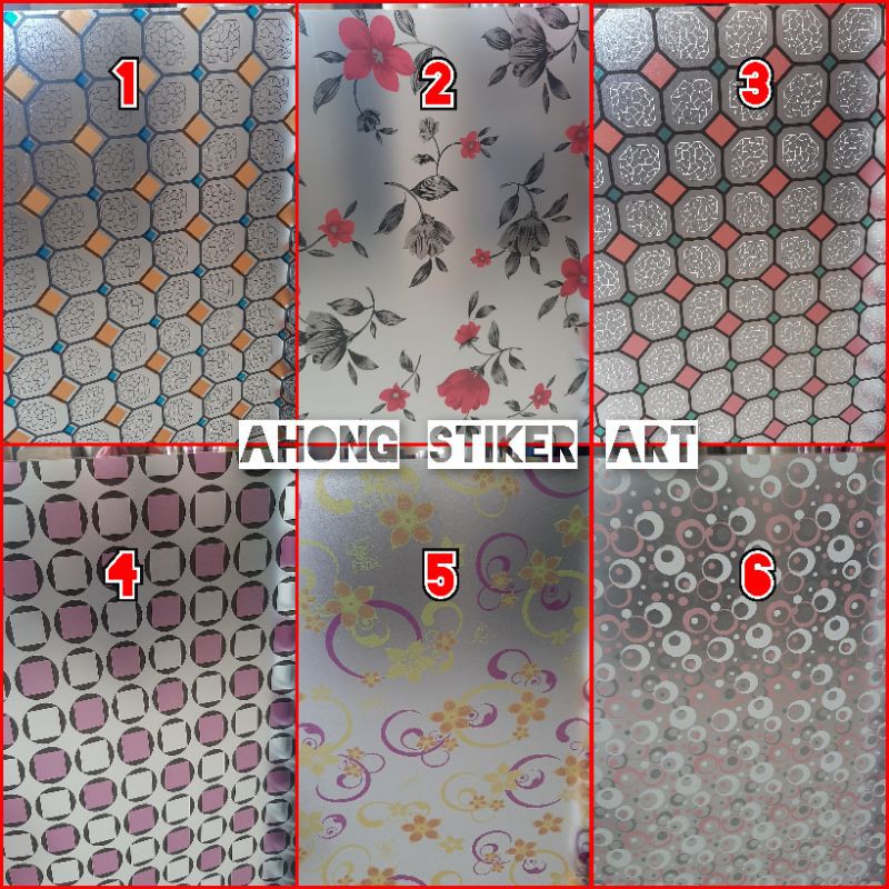 STICKER KACA MOTIF SANDBLAST/STIKER MOTIF L 90/STIKER MOTIF/KACA RUMAH/STICKER KACA FILM