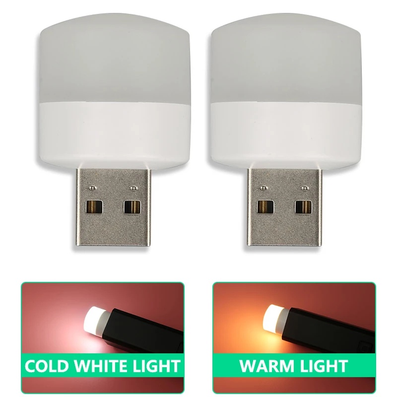 Lampu Baca LED USB Plug Power Charging Proteksi Mata