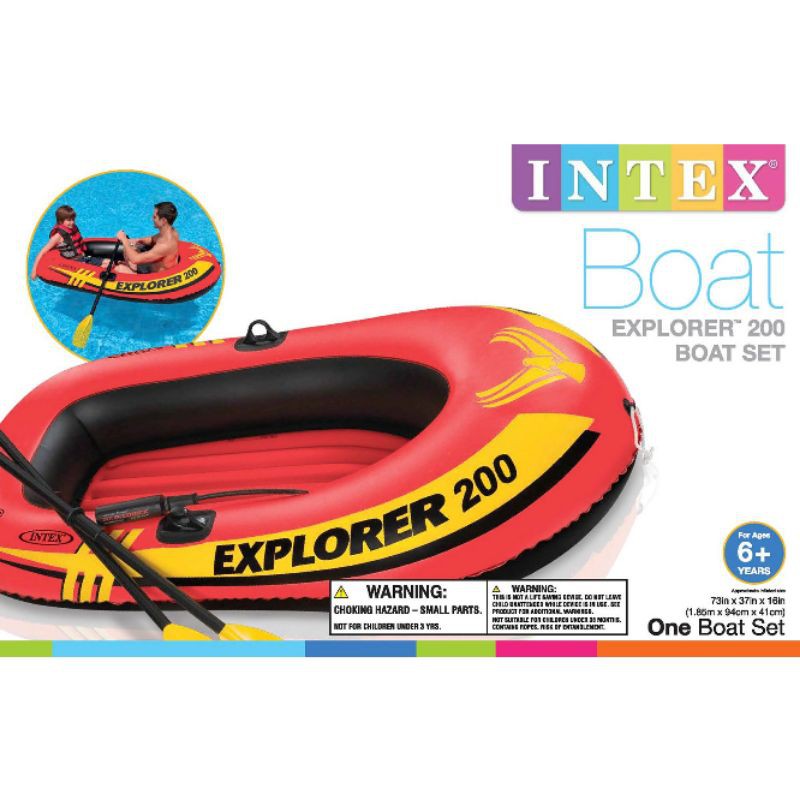 Intex explorer 200 inflateable boat perahu karet anak intex
