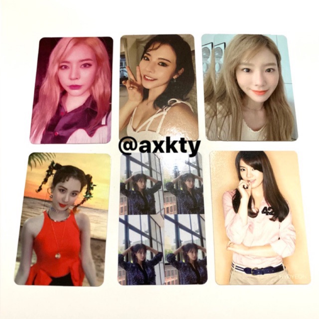 snsd official photocard (taeyeon, tiffany, sunny, hyoyeon, yuri, sooyoung, yoona, seohyun)