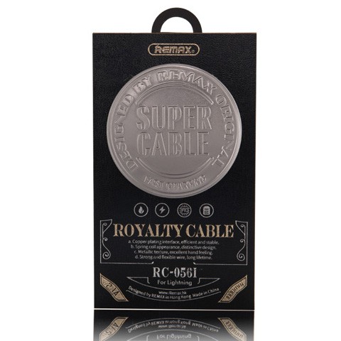 Remax Lightning Royalty Series Cable / Kabel Rc 056i For Iphone Fast Charge and Data Cable