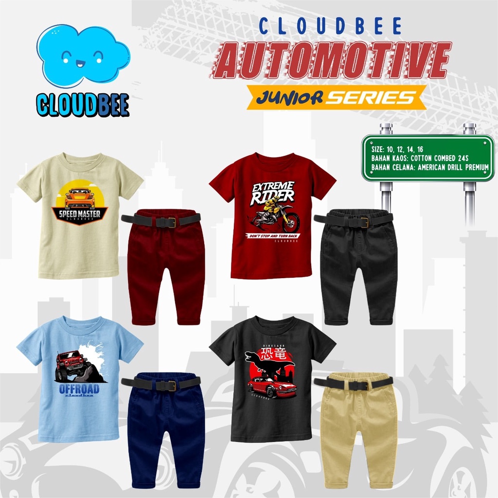 Setelan Anak laki-laki Cloudbee Automotive JUNIOR