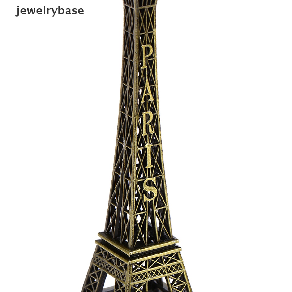 Patung Model Menara Eiffel Paris Bahan Metal Bronze Gaya Retro Untuk Dekorasi Meja Rumah