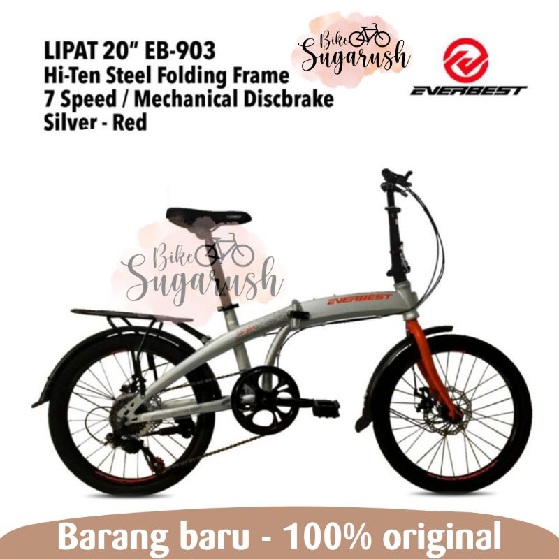 Sepeda Lipat Everbest 20 Inch EB 903 EB903 EB-903 7 Speed Disc Brake