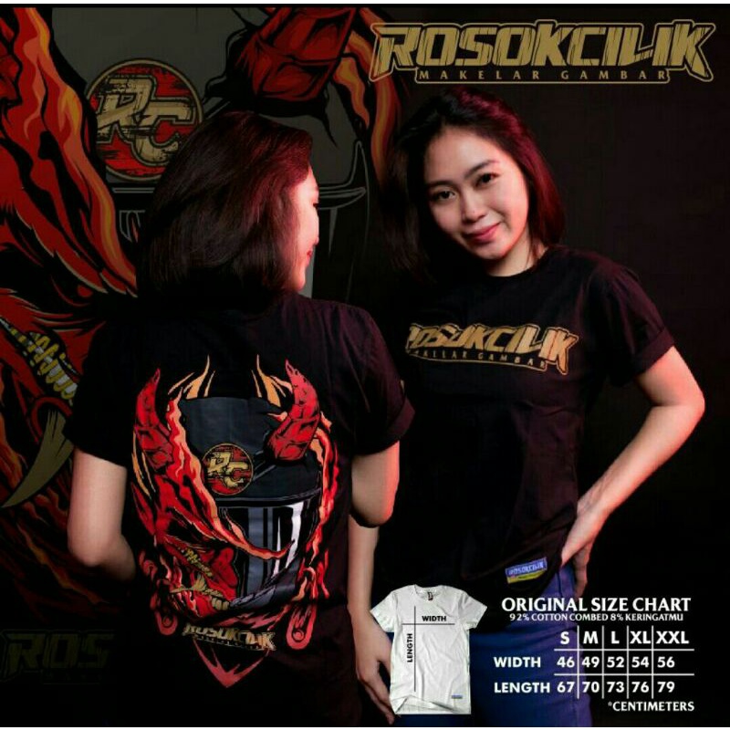 merchandise t-shirt original rosok cilik kode helm