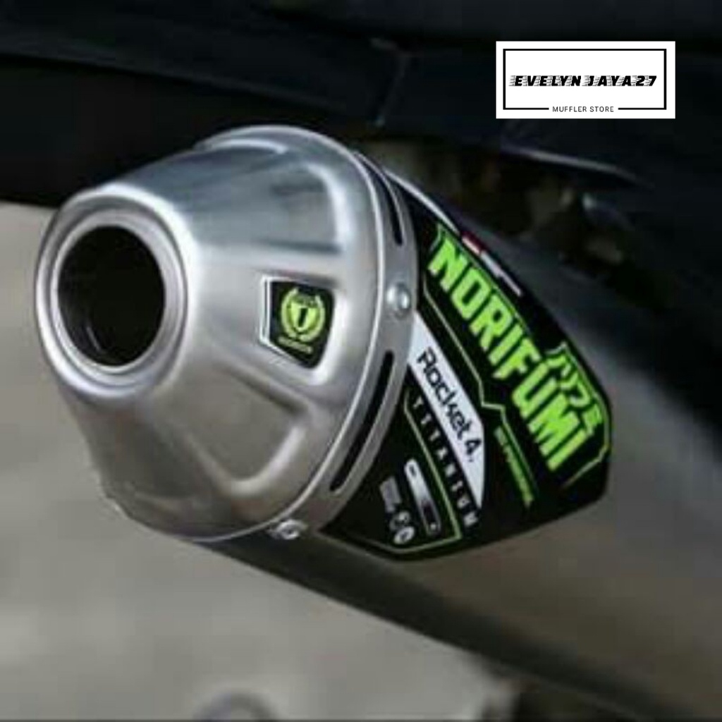 Knalpot CRF KLX DTRACKER WR155 Norifumi Rocket4 TITANIUM