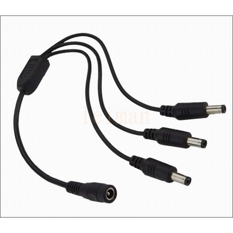 Kabel Power CCTV 1 to 3 / DC Female to 3 Jack DC Male Plug Cable