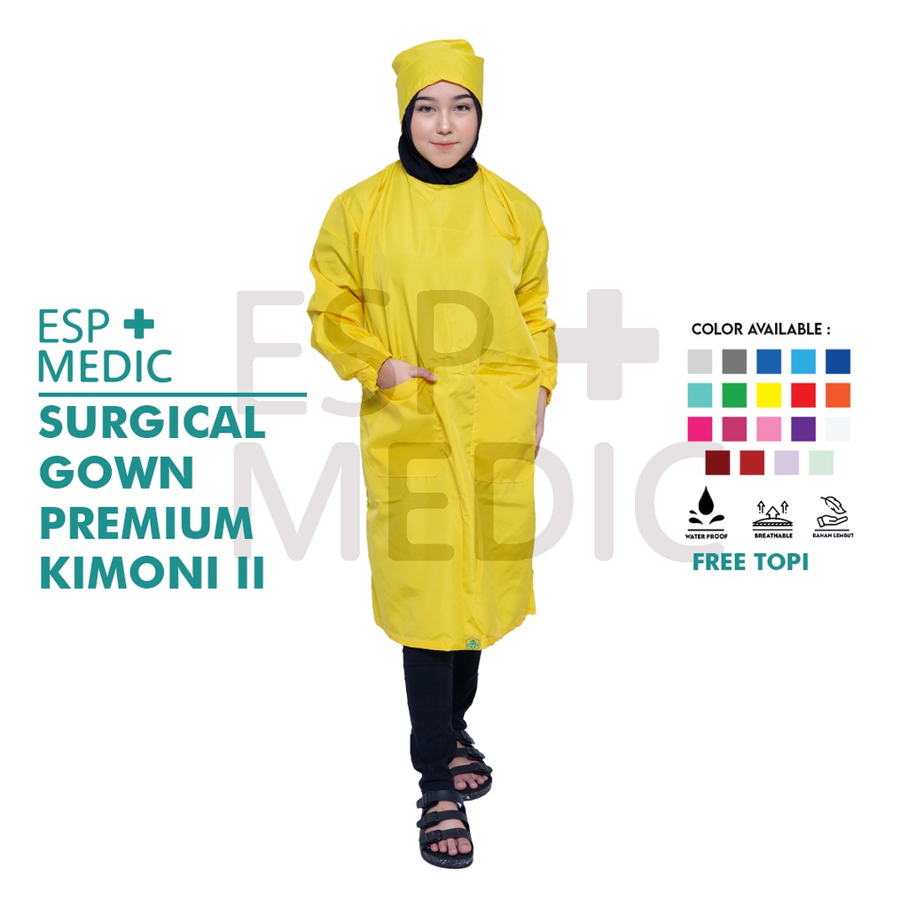 Jual ESP MEDICSURGICAL GOWN SURGICAL GAWN APD GOWN BAJU JAGA JUBAH OPERASI WATERPROOF