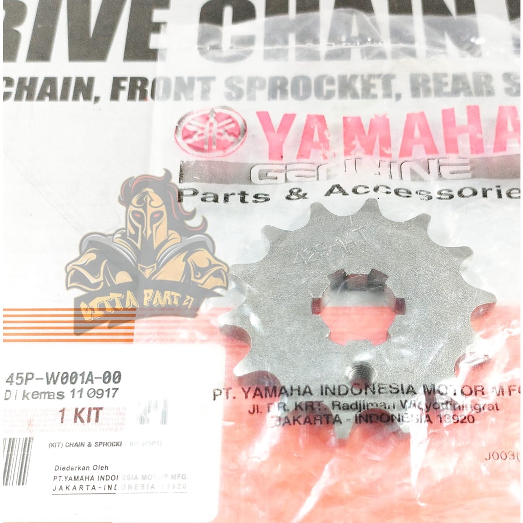 GEAR SET YAMAHA 45P BYSON KUALITAS ASLI ORIGINAL YAMAHA sangat bagus, presisi kokoh tidak bunyi atau berisik DIJAMIN MANTAP DAN AWET / GEAR SET BYSON