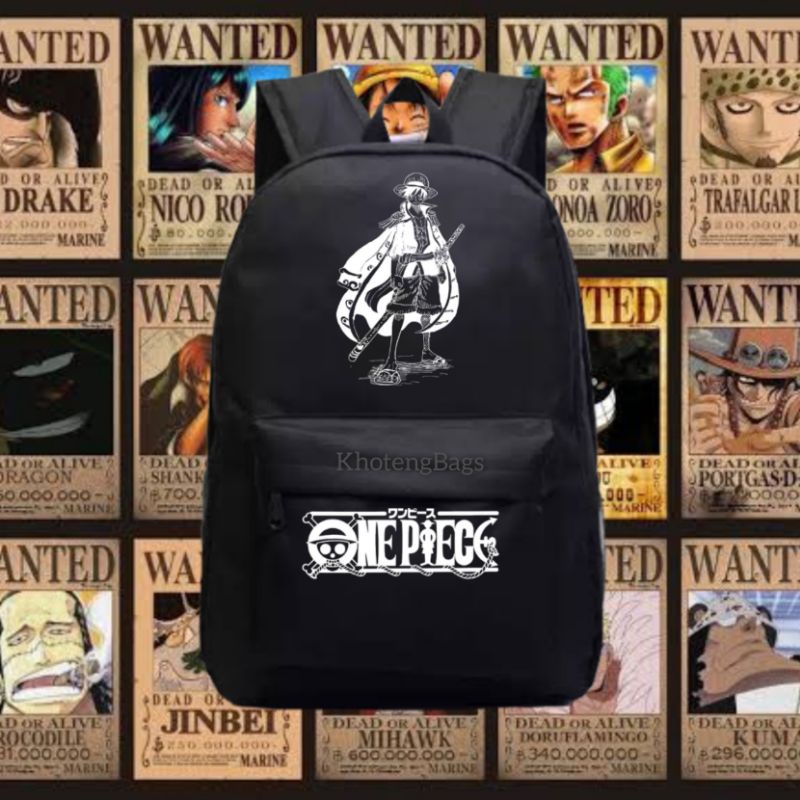 Tas Ransel Sekolah Karakter One Piece Luffy