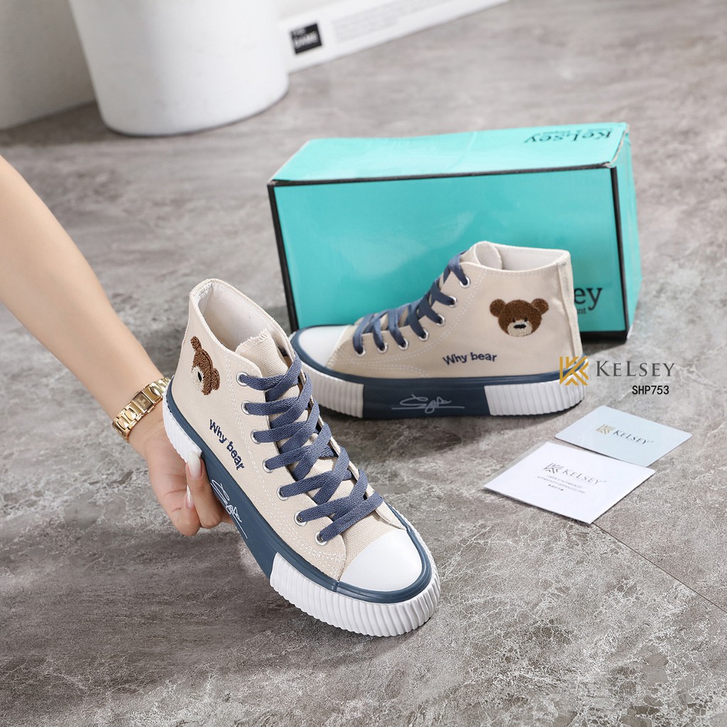 Kelsey Sepatu Sneakers Kanvas Wanita / Sepatu Anak Kerja Wanita SHP753