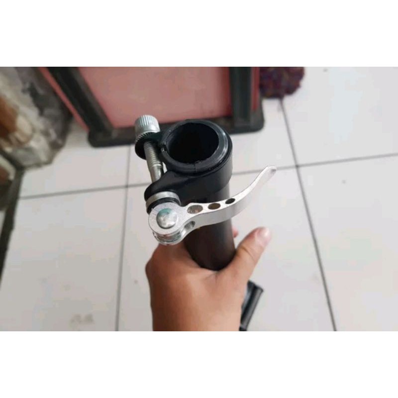 Presisi Dan Kuat Handlepost stem tiang leher sepeda lipat seli diameter 22.2 mm bahan steel Folding Bike 22.2mm