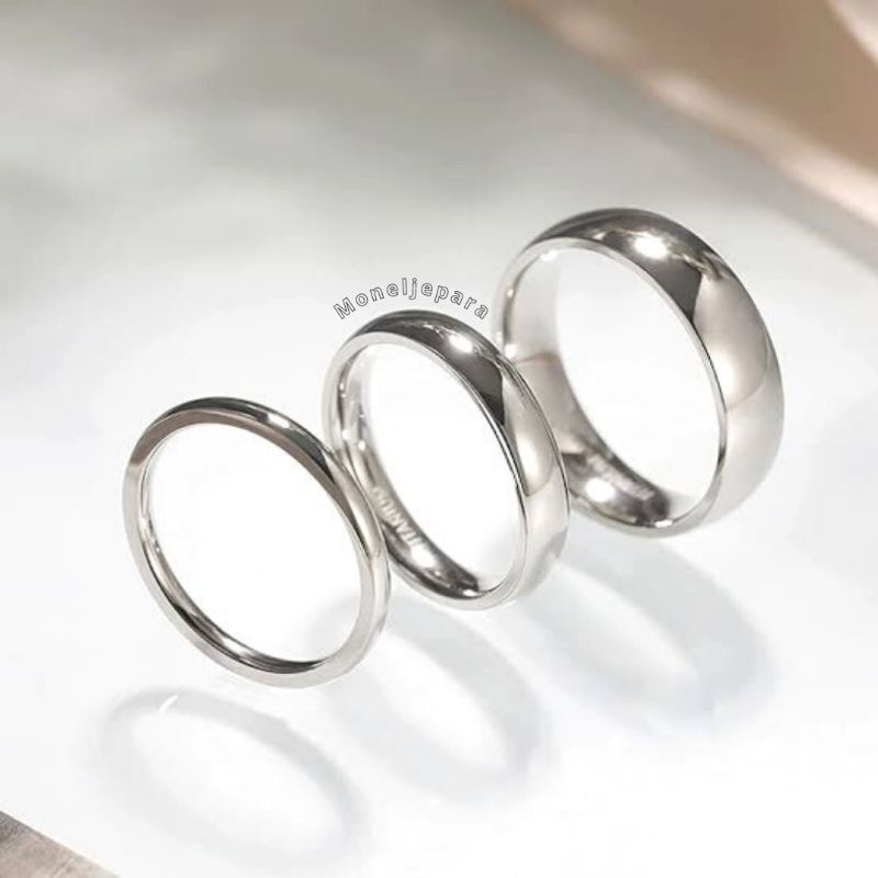 CINCIN OVAL SILVER 3 MM | 4 MM | 6 MM (TITANIUM)