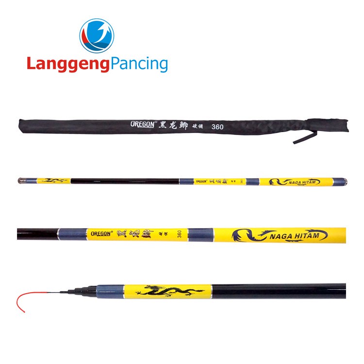 Joran tegek Oregon Naga Hitam Modif Kolong