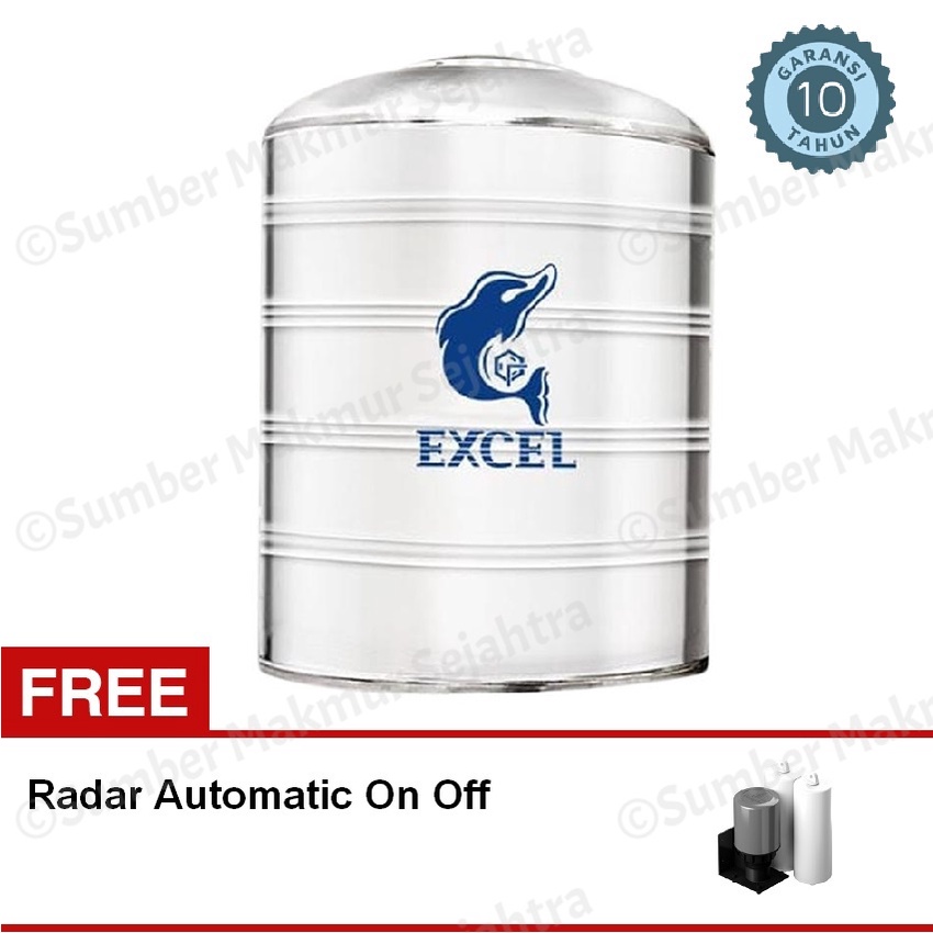 Tangki Air / Tandon / Toren Excel Stainless 4000 Liter - GS 5000 TK