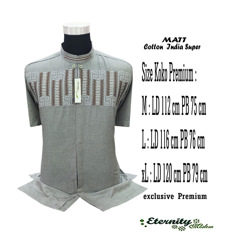 Baju Koko Pria Premium Koko Eternity Premium Lengan Pendek Terbaru COD