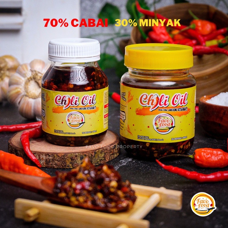 Chili Oil Halal / Chili Oil Dimsum Favo Food 100ml 200ml