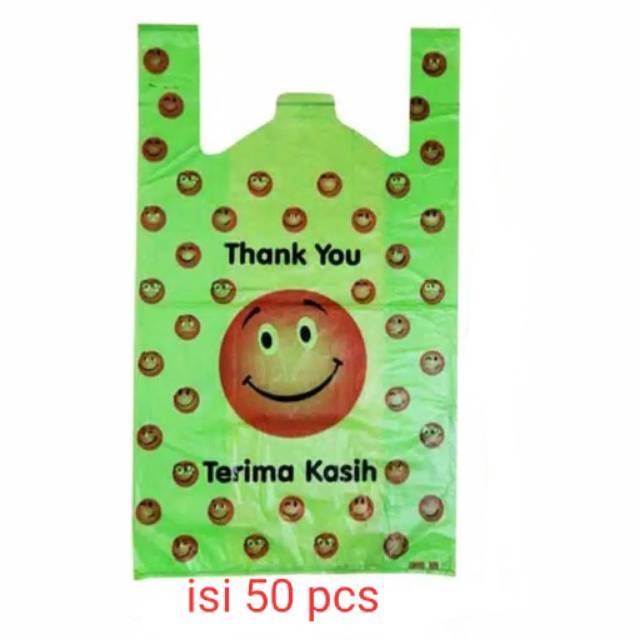 Kantong Olshop Terimakasih Smile Warna isi 50 pcs 35x15