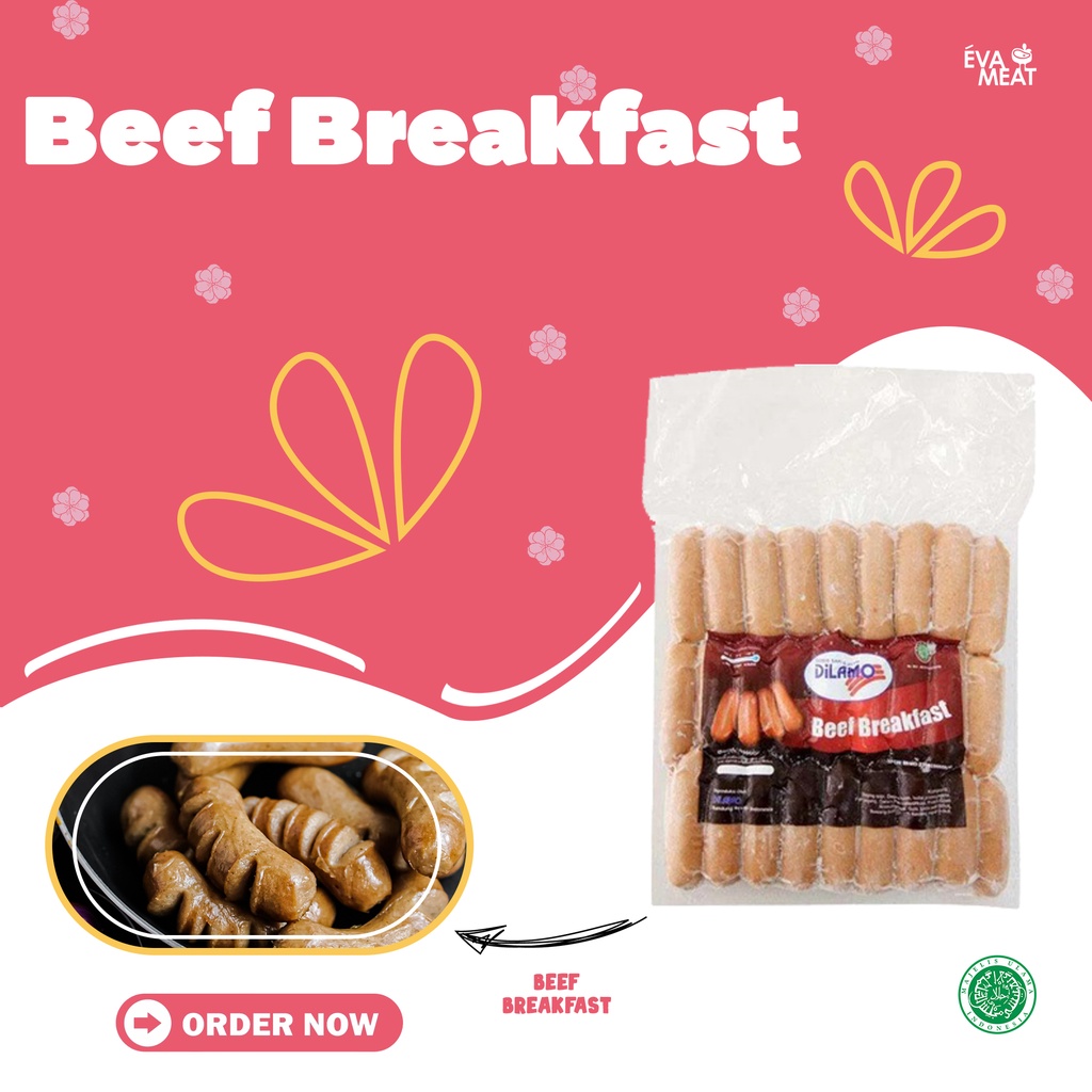 

Sosis Beef Breakfast / sosis dilamo beef breakfast / sosis kecil dilamo / sosis mini / sosis breakfast
