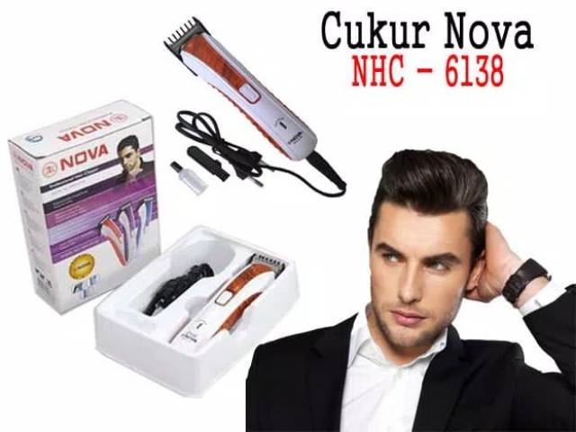 Alat Cukur Kumis Jenggot Nova NHC - 6138 Rechargable