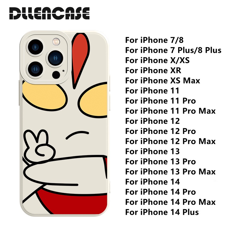 Dllencase Soft Case Silikon Tahan Banting Untuk iPhone 14 13 Pro Max 7 / 7 Plus / 8 / 8 Plus / X / XS / XR 11 / 12 / 13 / Pro Max A322