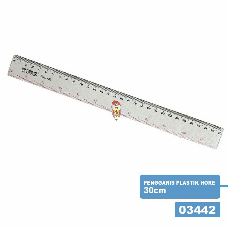 

Penggaris plastik Hore 30 cm