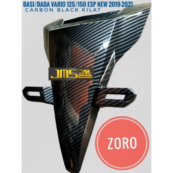 cover tutup carbon tameng dasi plat nomor depan vario 125 vario 150 new led zoro