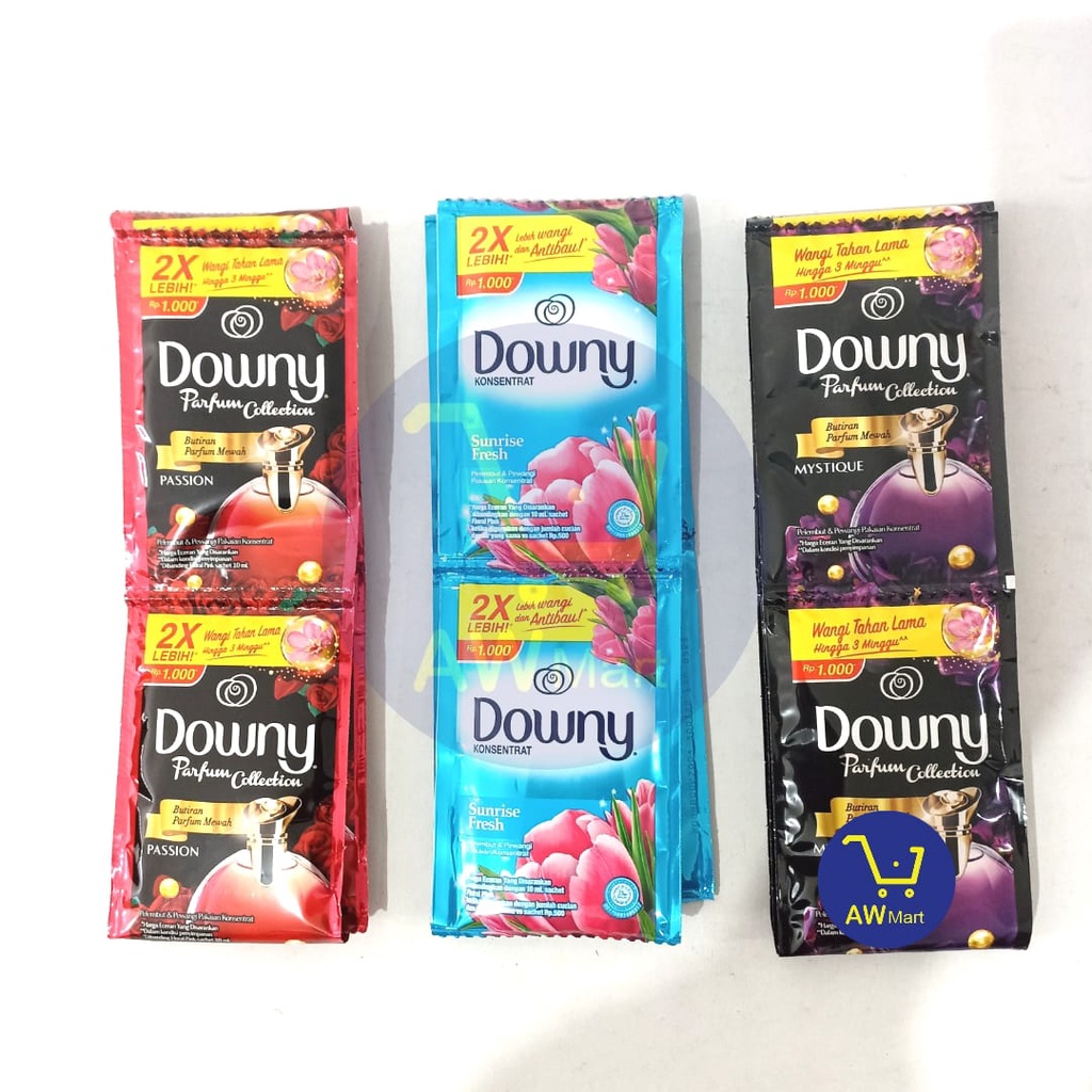 DOWNY RENCENG ECER RP 1000 PARFUME COLLECTION 6 SACHET X 20 ML - ALL VARIAN