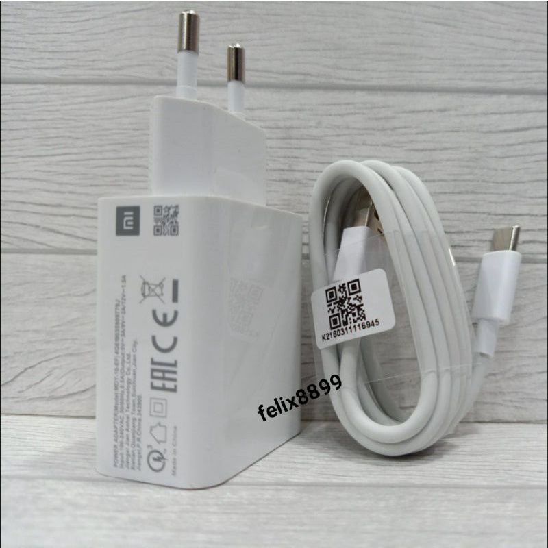 Charger Xiaomi Redmi 10 Prime Redmi 10 5G Redmi 10C Original 100% 18W Fast Charging USB Type C