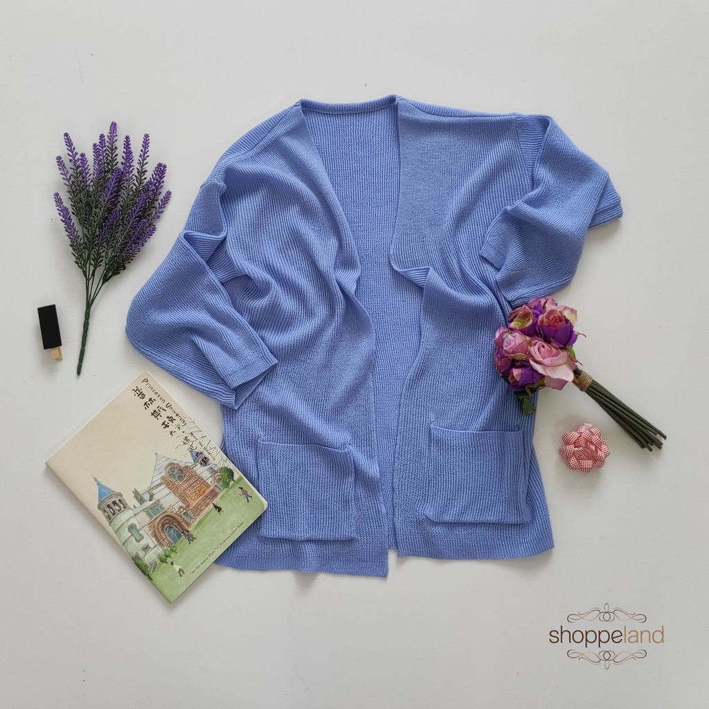 CARDIGAN RAJUT CAMERUN - PART 1-Sky Blue
